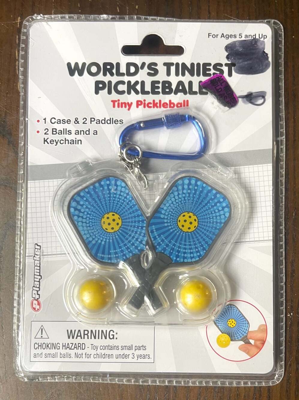 Playmaker World's Tiniest Pickleball Miniature Playset